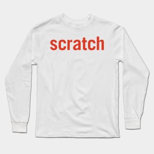 scratch (orange) Long Sleeve T-Shirt